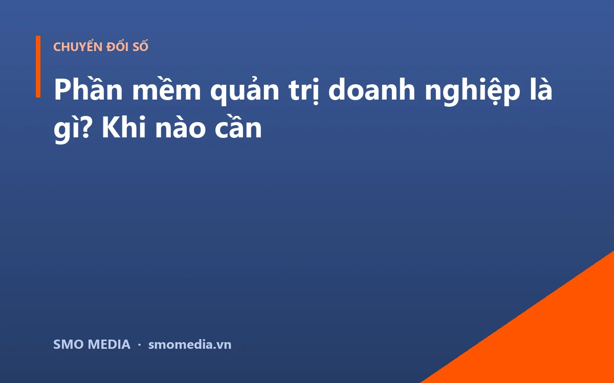 Phần mềm quản trị doanh nghiệp là gì? Khi nào cần