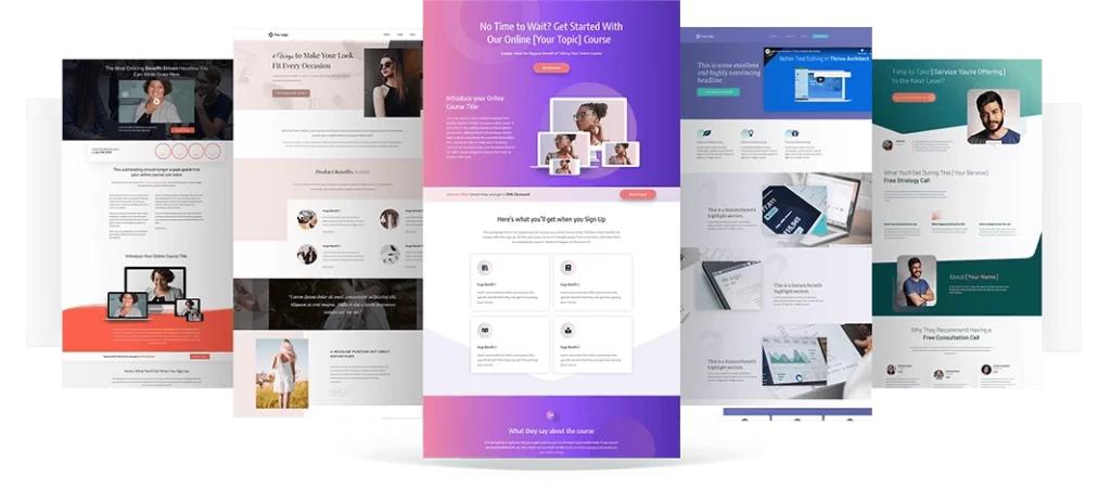 Landing pages smo media